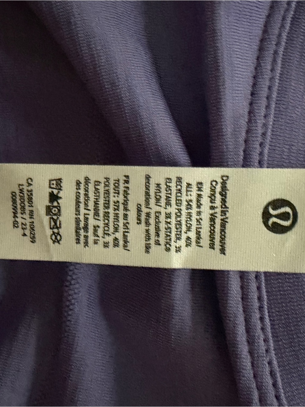 Lulelemon Swiftly Tech Long Sleeve 2.0 Rac Light Purple Long-Sleeve Women's Top - Picture 5 of 5